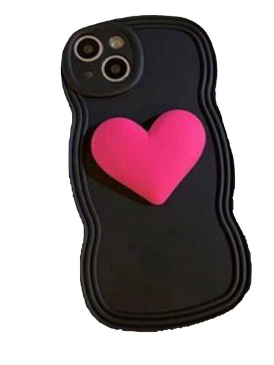 قاب قلب صورتی آیفون 12 پرومکس | Iphone 12 Pro Max مشکی